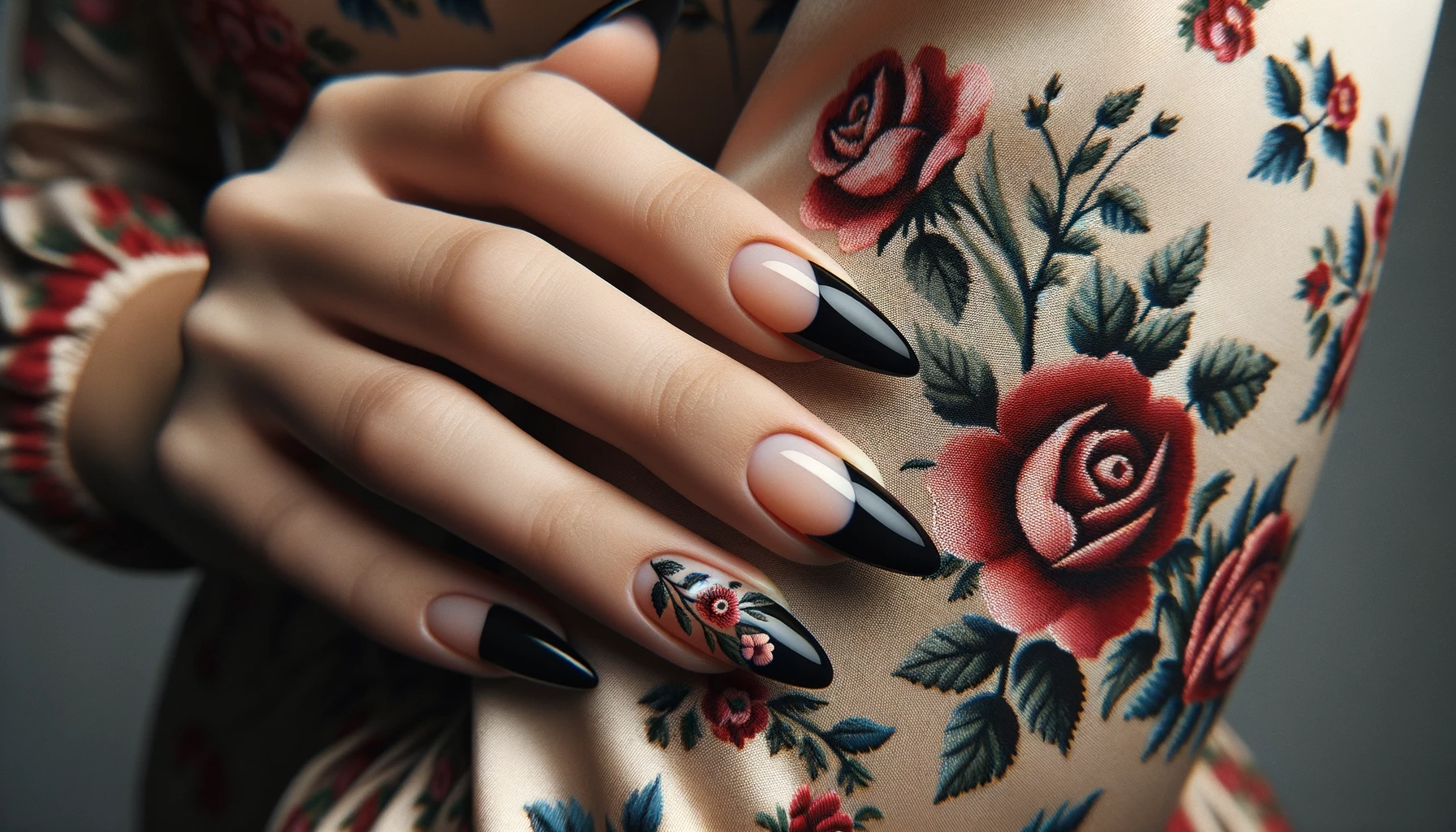 Czarny french manicure: Nowoczesne podejście do klasycznego stylu
