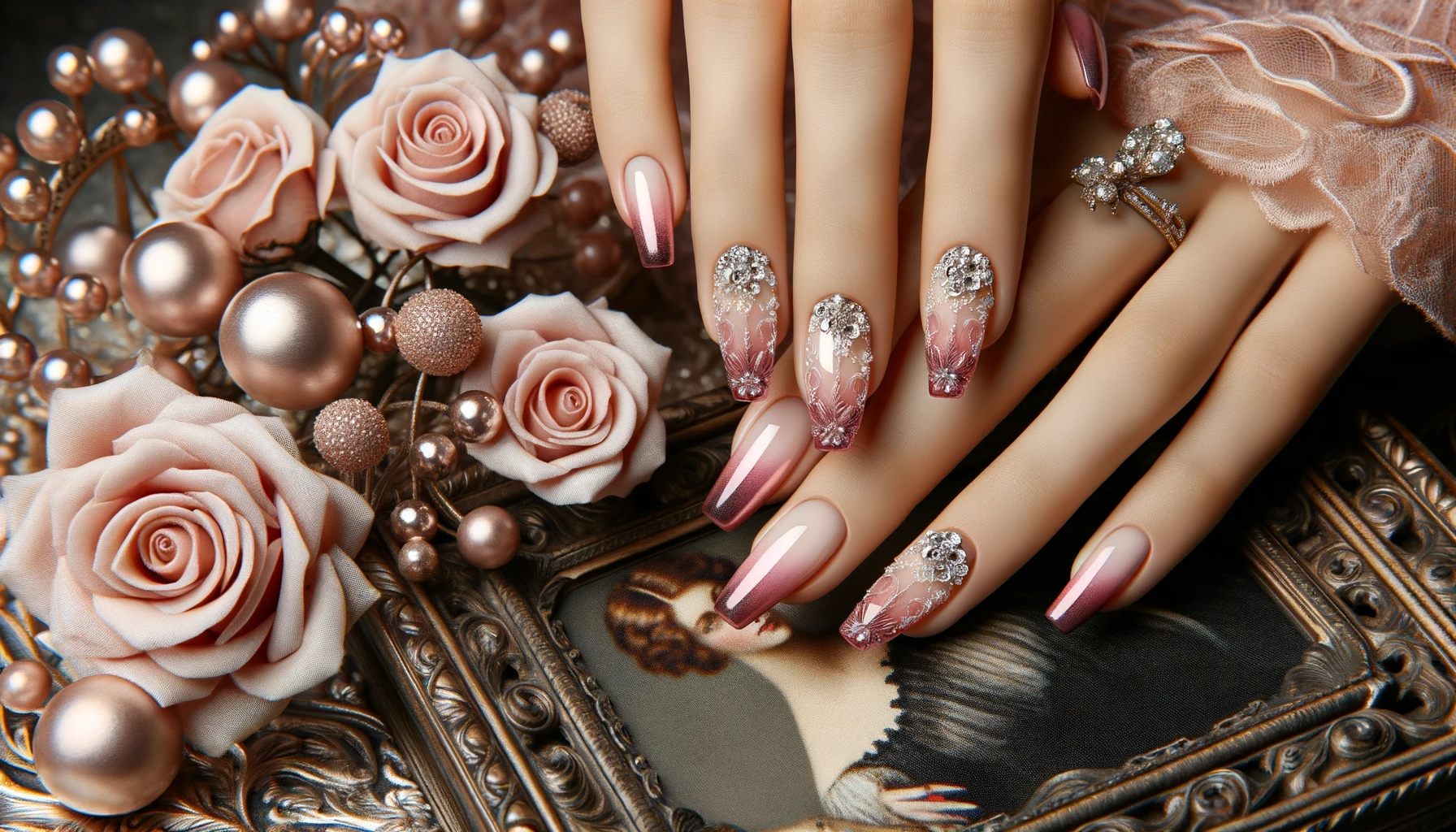 Paznokcie różowe ombre - stylizacja paznokci w modnym ombre na paznokciach