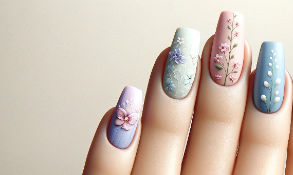Wiosenne paznokcie, paznokcie na wiosnę - inspiracje na modne stylizacje 2024