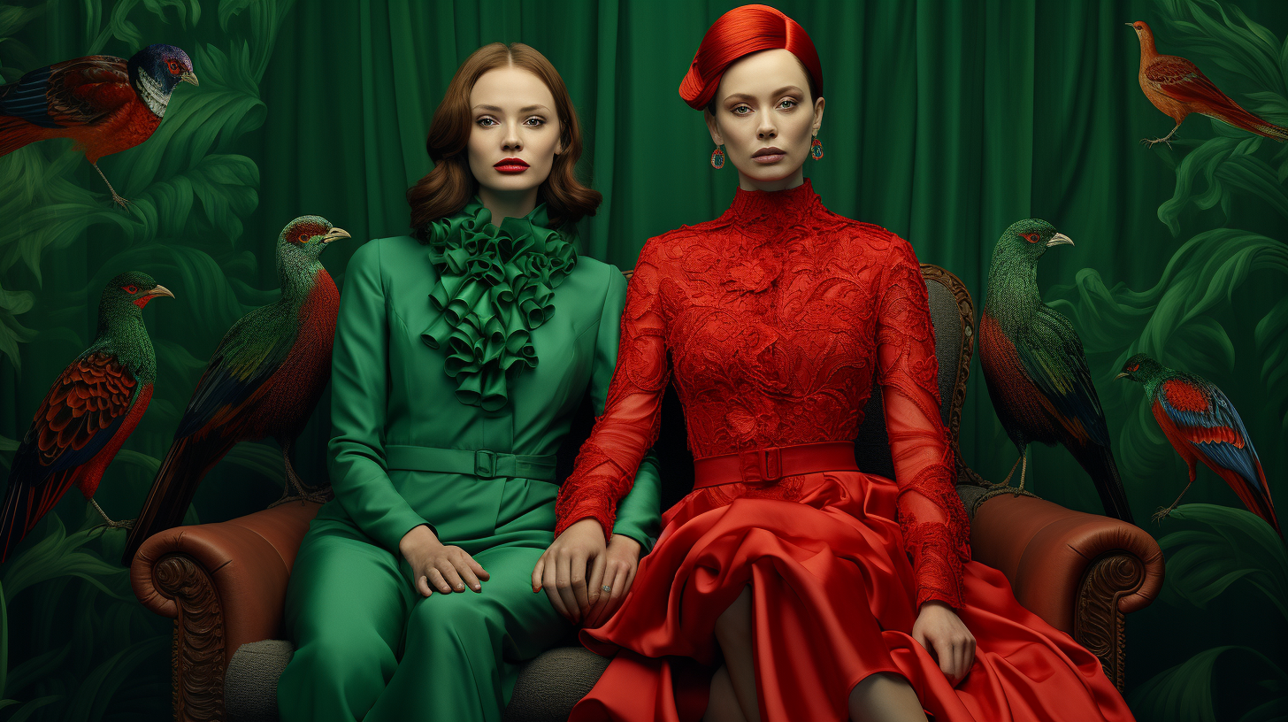 Zielony i czerwony: dylemat kolorystyczny w świecie mody