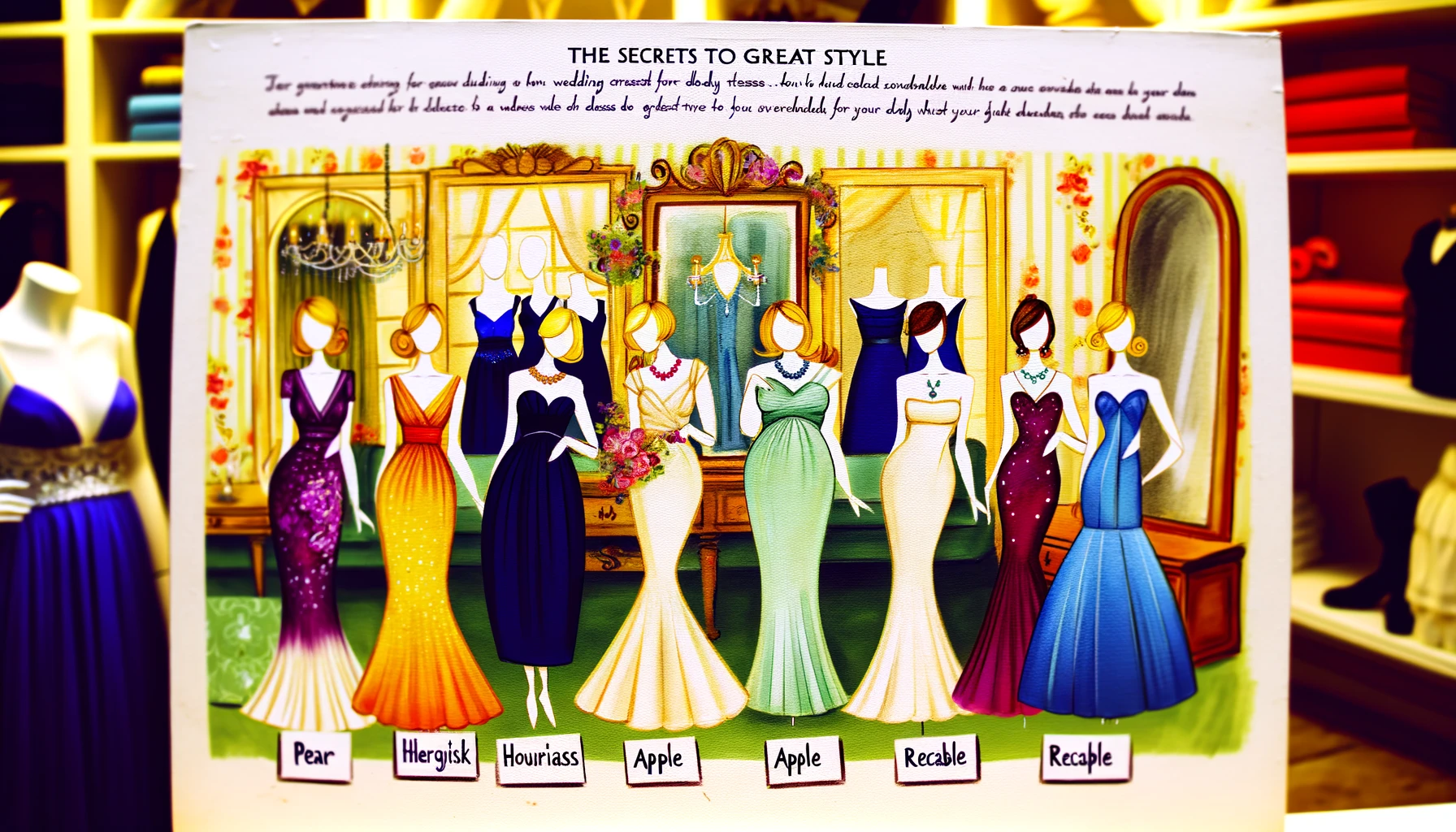 Sekrety dobrego stylu -  jak wybrać sukienkę na wesele zgodną z typem sylwetki?