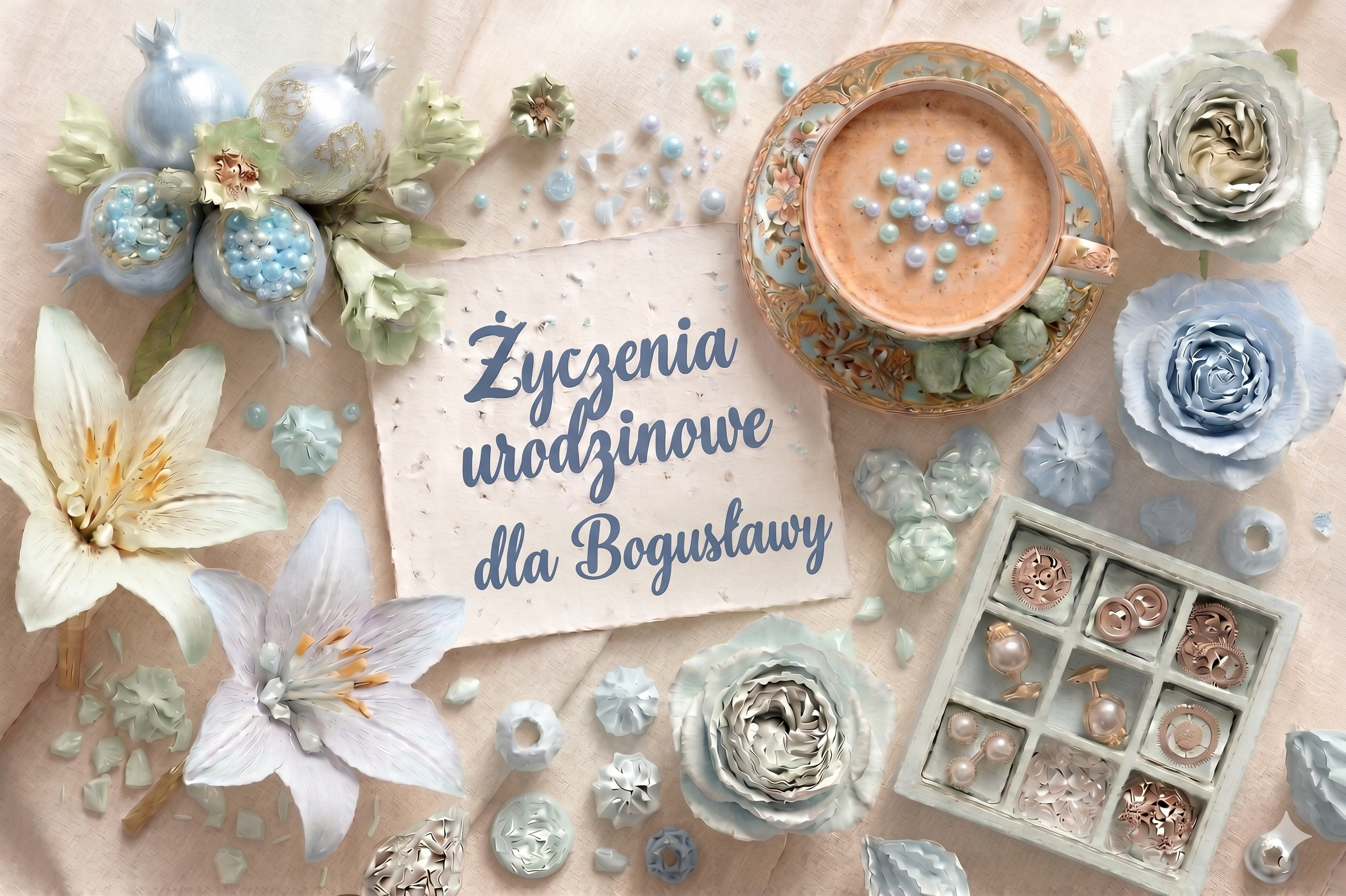 Życzenia urodzinowe dla Bogusławy