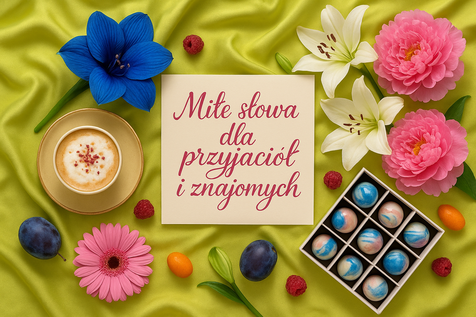 Miłe słowa dla przyjaciół i znajomych