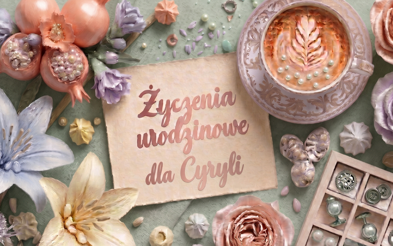 Życzenia urodzinowe dla Cyryli