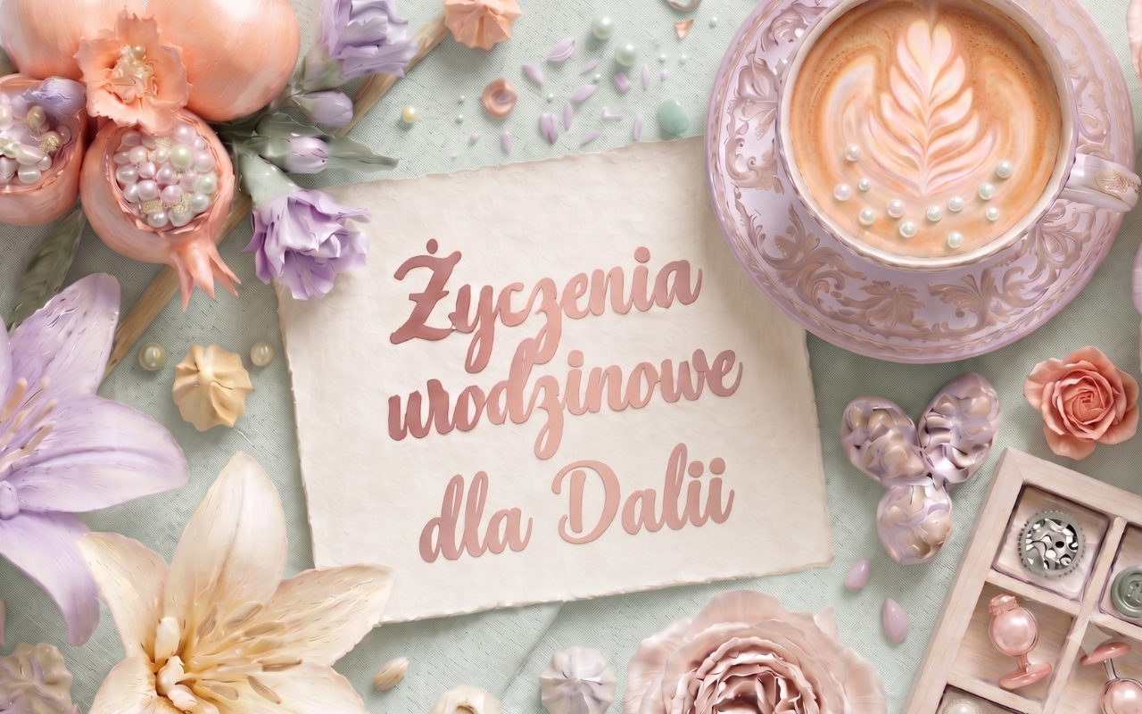 Życzenia urodzinowe dla Dalii