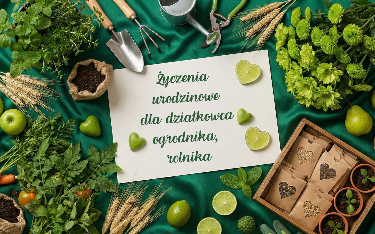 Życzenia urodzinowe dla działkowca, ogrodnika i rolnika