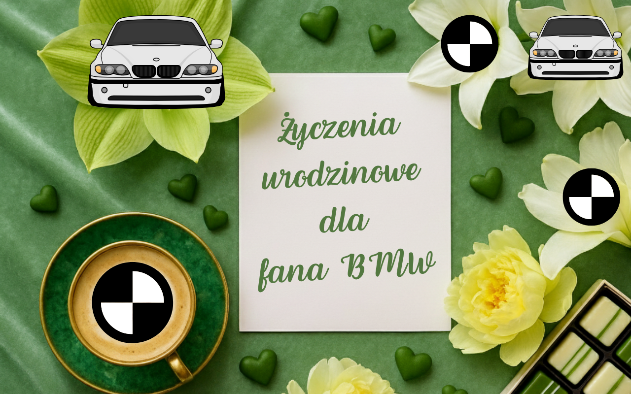 Życzenia urodzinowe dla fana BMW