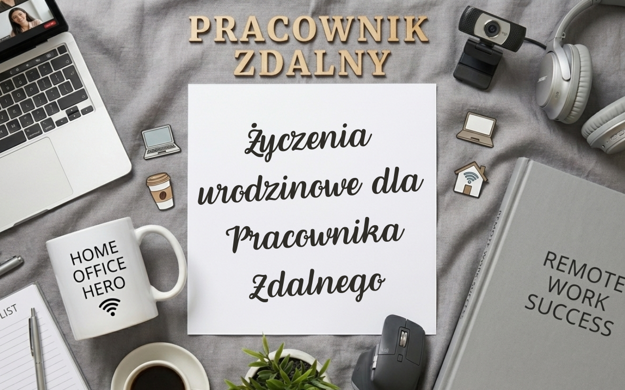 Życzenia urodzinowe dla pracownika zdalnego