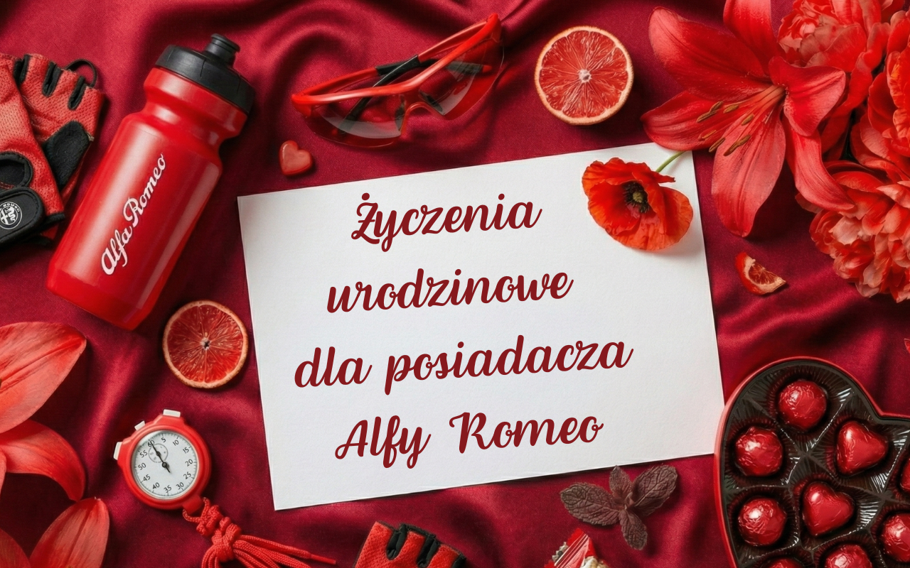 Życzenia urodzinowe dla właściciela Alfy Romeo