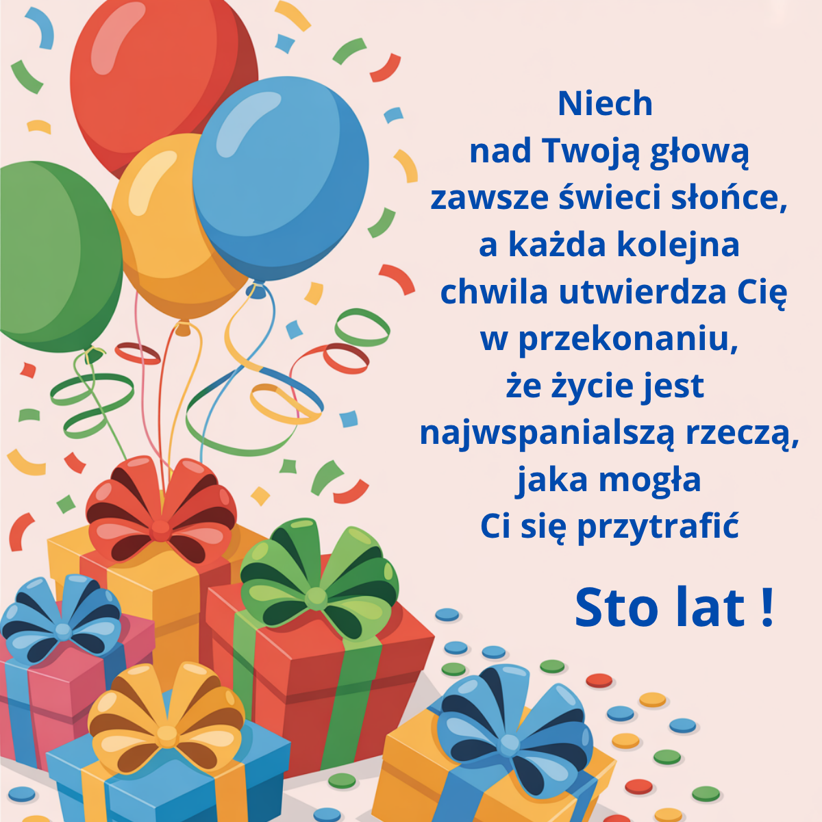 Wzruszające życzenia urodzinowe z mądrym przesłaniem o życiu - gotowa kartka do pobrania